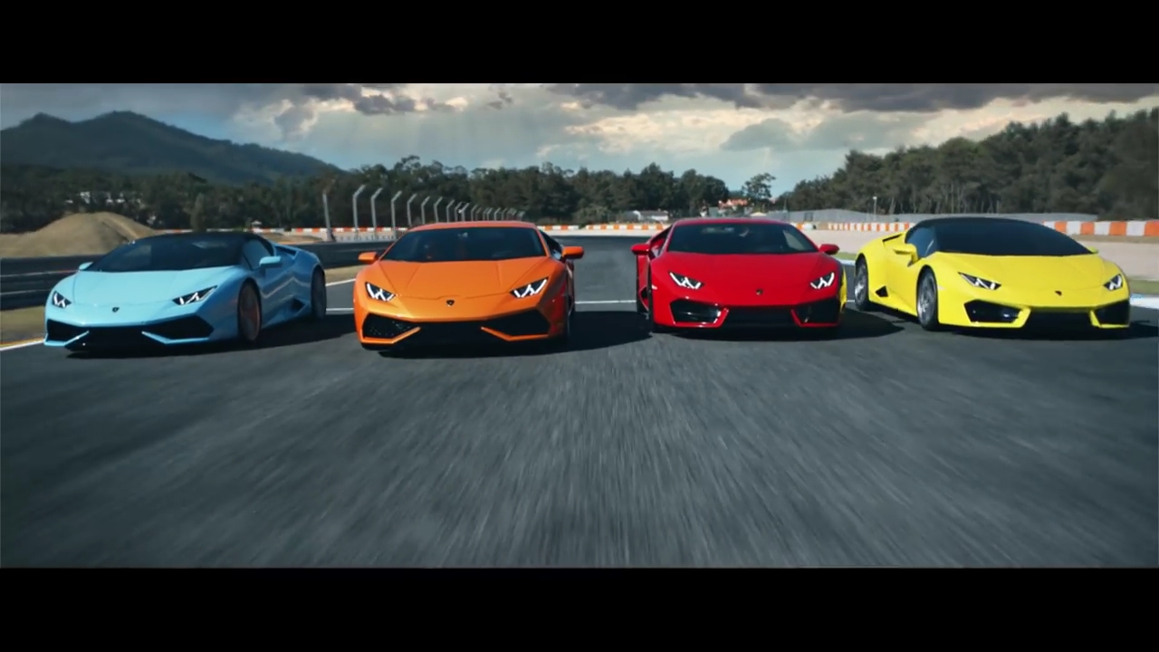Quatro Lamborghini Huracán juntos no Circuito do Estoril - Razão Automóvel