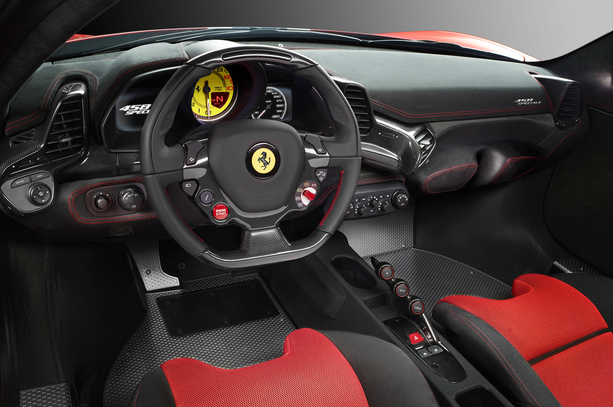 Interior do Ferrari 458 Speciale