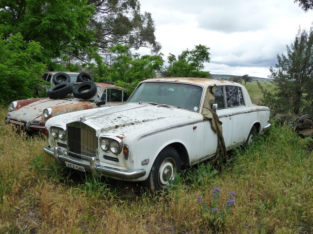 Rolls-Royce abandonado