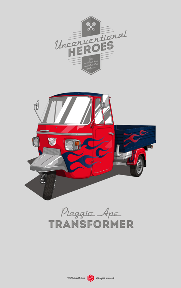 Piaggio Ape 50, Transformers