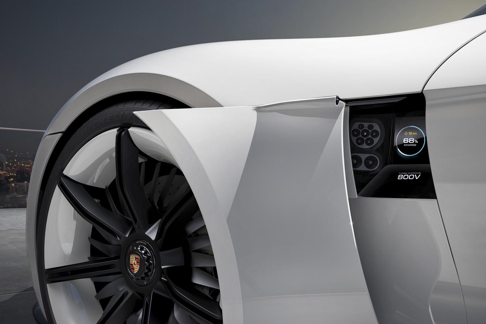 Porsche Mission E, 800 V carregamento