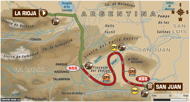 mapa dakar