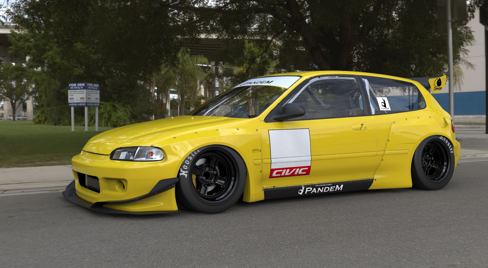 Honda Civic 1996 дрифт