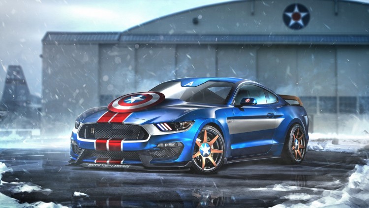 Ford Mustang - Capitão América