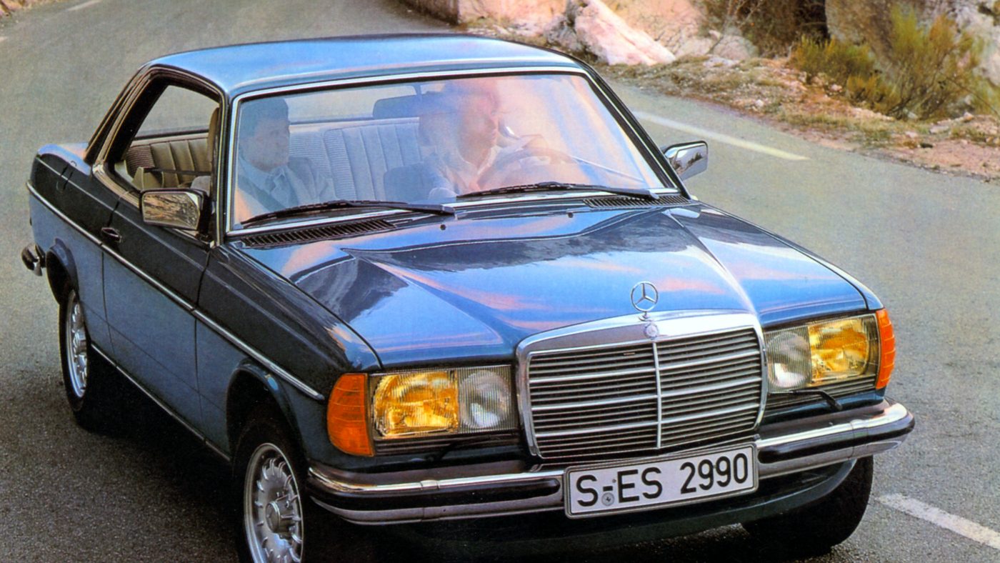 Mercedes-Benz Coupé der Baureihe C 123 (1977 bis 1985). ; Mercedes-Benz coupé in the C 123 (1977 to 1985) model series.;