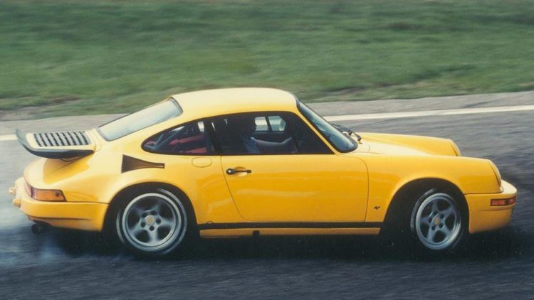 1987 RUF CTR Yellowbird drift