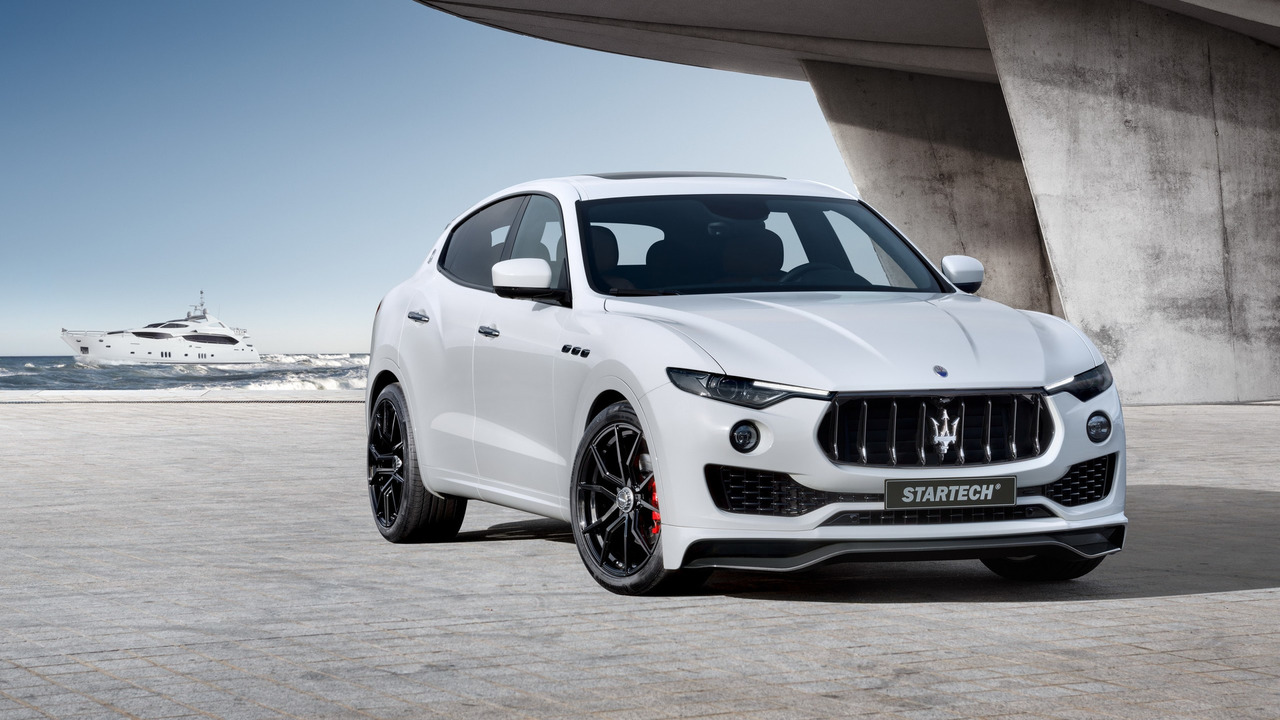 2017 Maserati Levante por Startech - fibra de carbono - frente 3/4