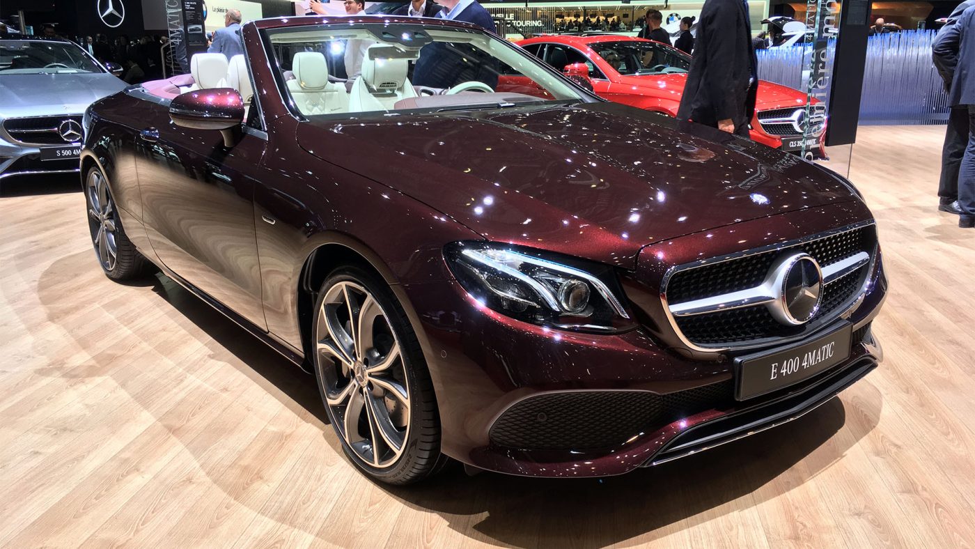 2017 Mercedes Classe E Cabriolet - frente 3/4