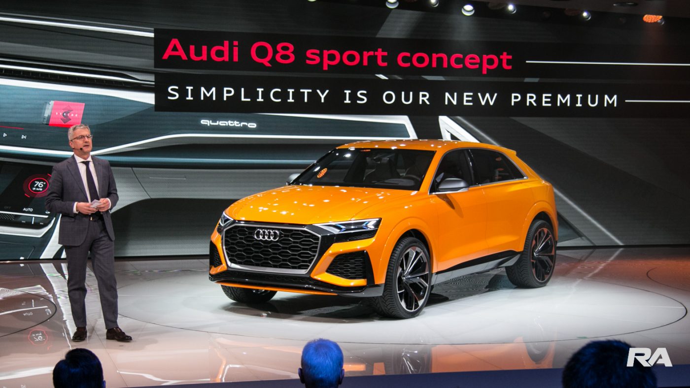 2017 Audi Q8 Sport em Genebra