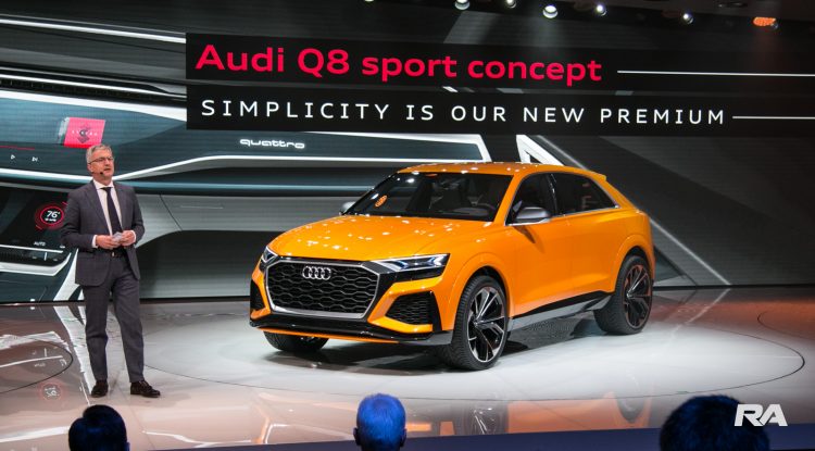 2017 Audi Q8 Sport em Genebra