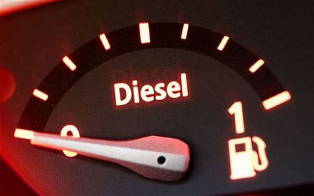 Diesel manómetro indicador do nível de gasóleo vazio