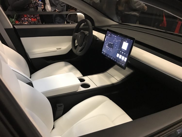 2017 Tesla Model 3 interior