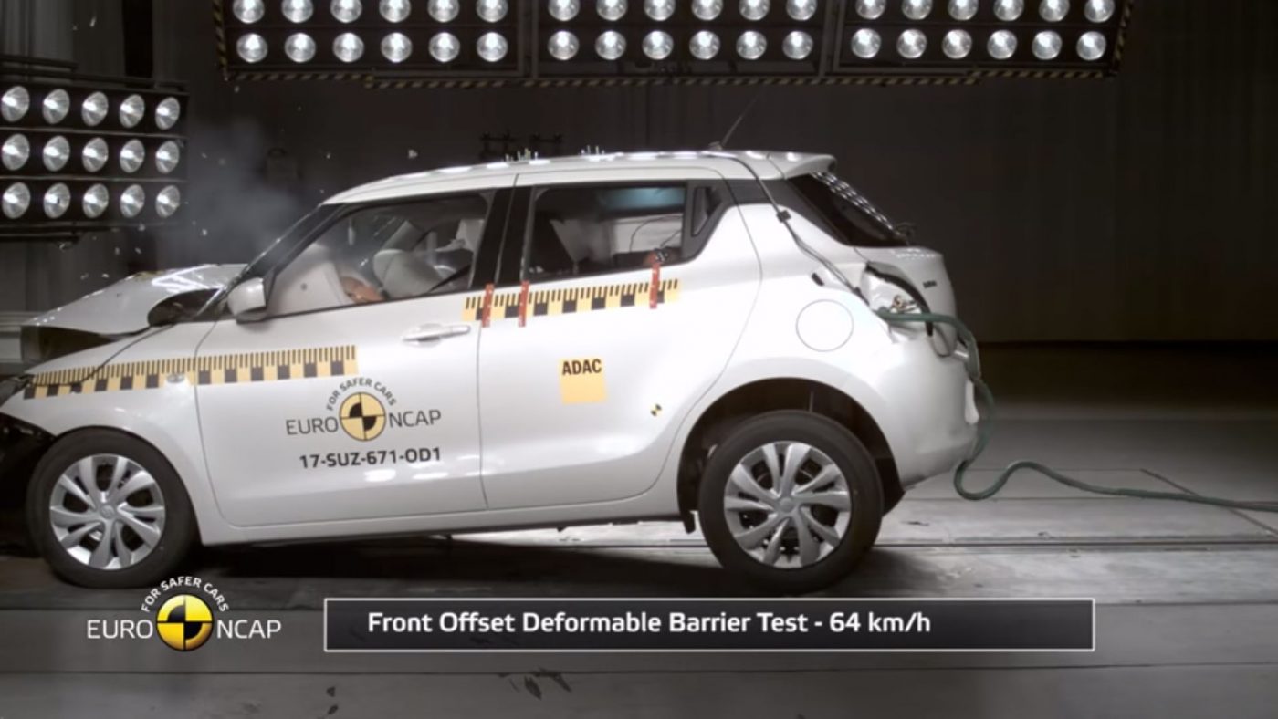 2017 Suzuki Swift Euro NCAP teste