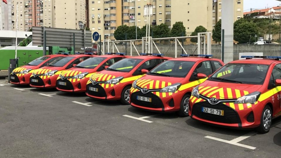 Toyota Yaris Bizz entregues aos Bombeiros Sapadores de Lisboa