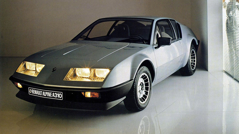 Faróis amarelos Alpine A310