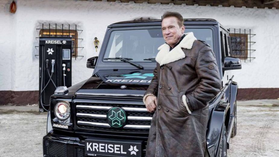 Arnold Schwarzenegger Mercedes-Benz Classe G elétrico
