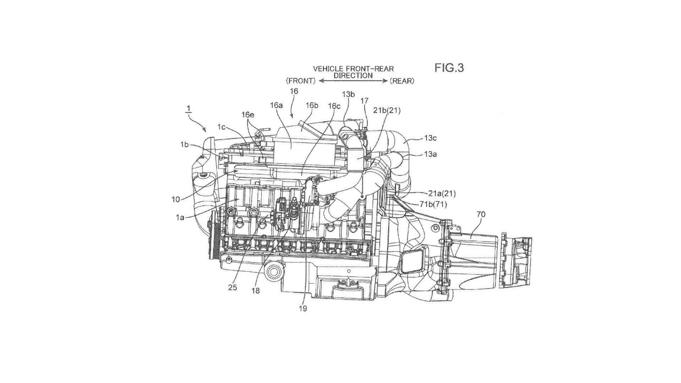 Mazda: Registo de patente de motor com dois turbos e compressor elétrico