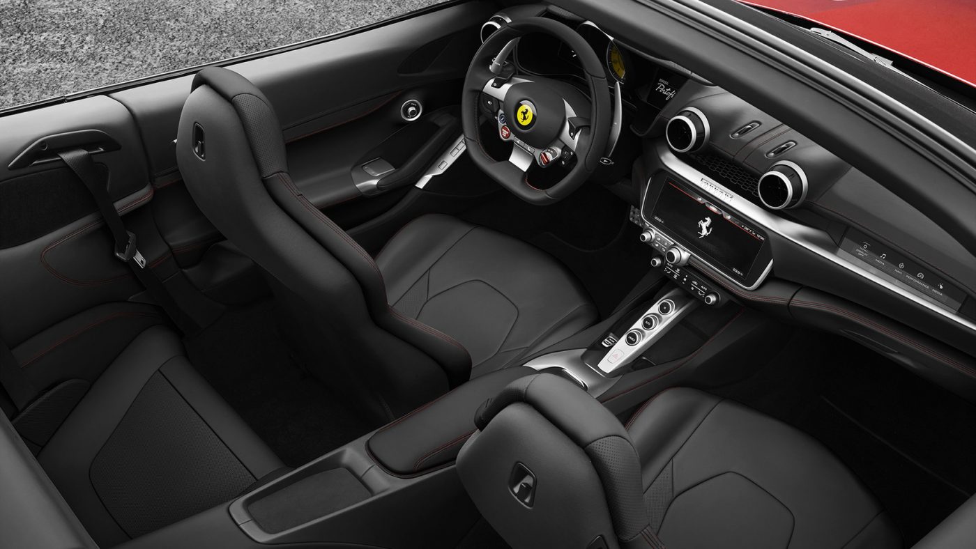 Ferrari Portofino interior