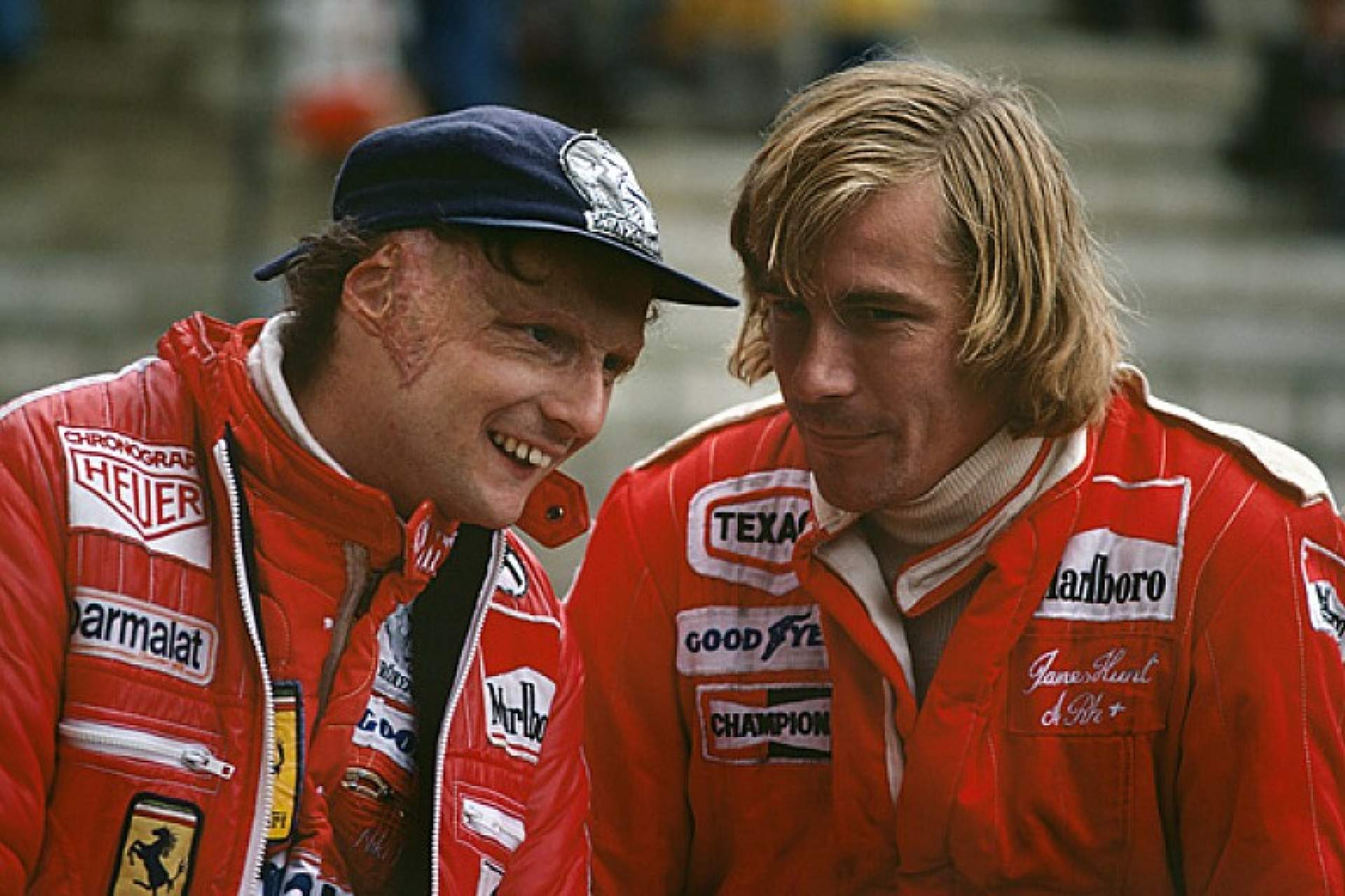 James Hunt e Nikki Lauda