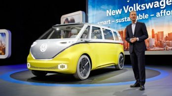 Herbert Diess, Volkswagen CEO, Volkswagen I.D. Buzz