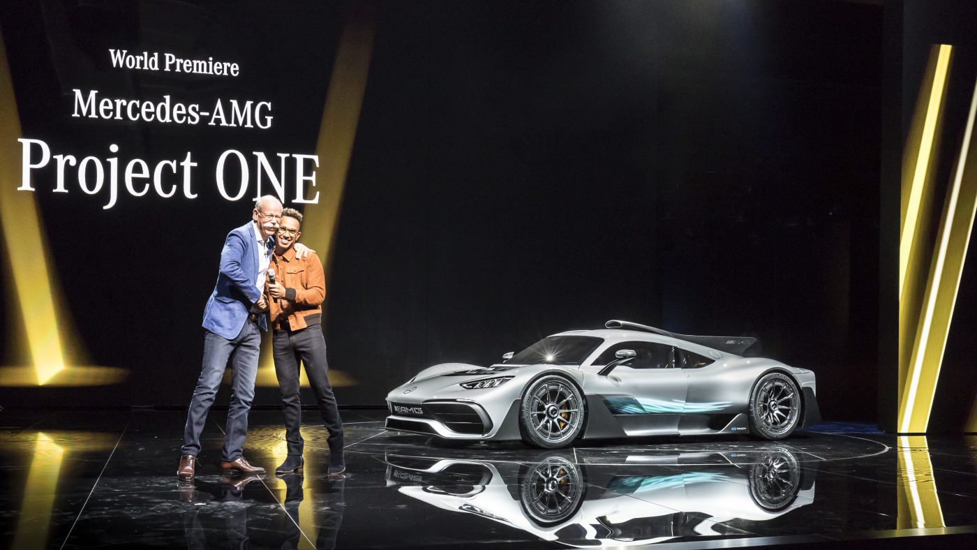 Dr. Dieter Zetsche, Lewis Hamilton e Mercedes-AMG Project ONE