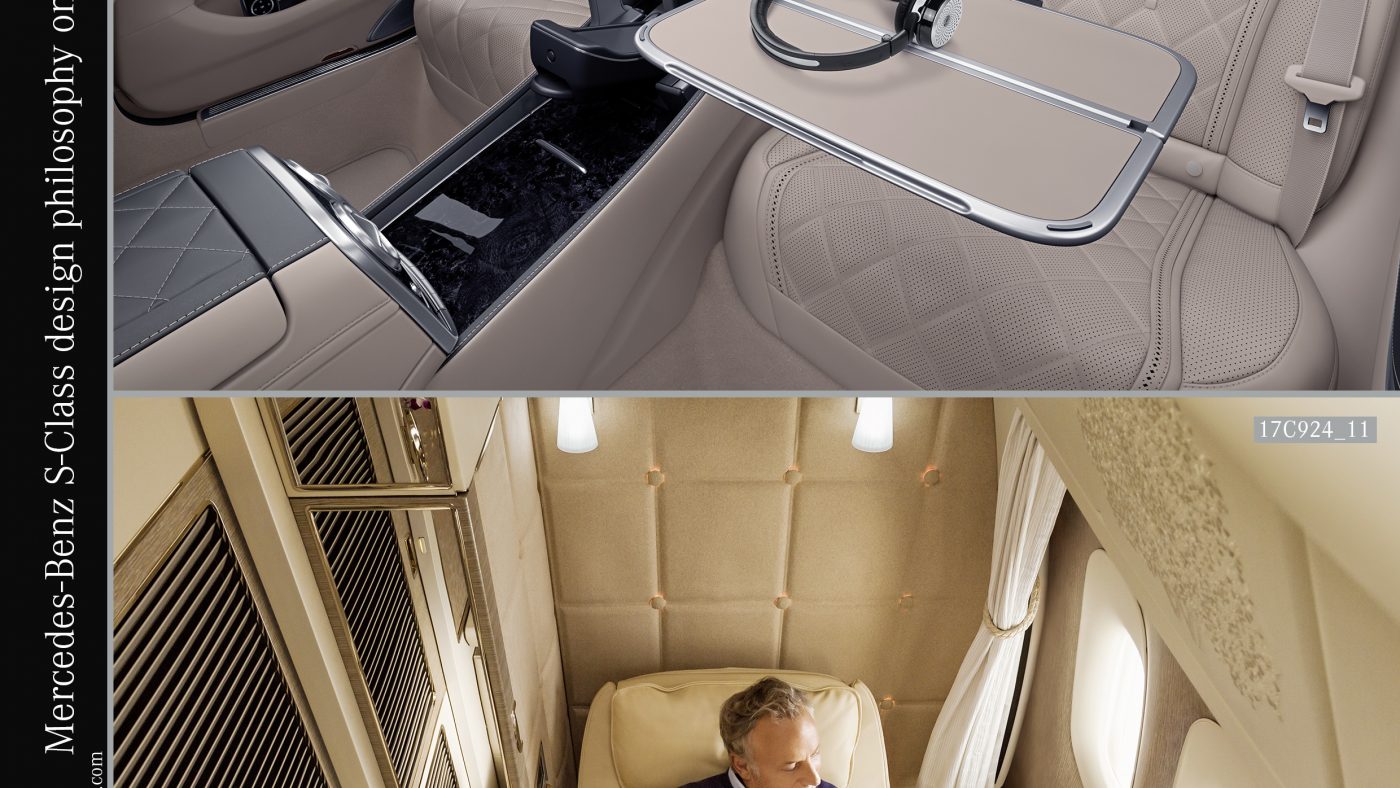 Comparação interior: Mercedes-Benz Classe S e suite Primeira Classe Boeing 777 da Emirates