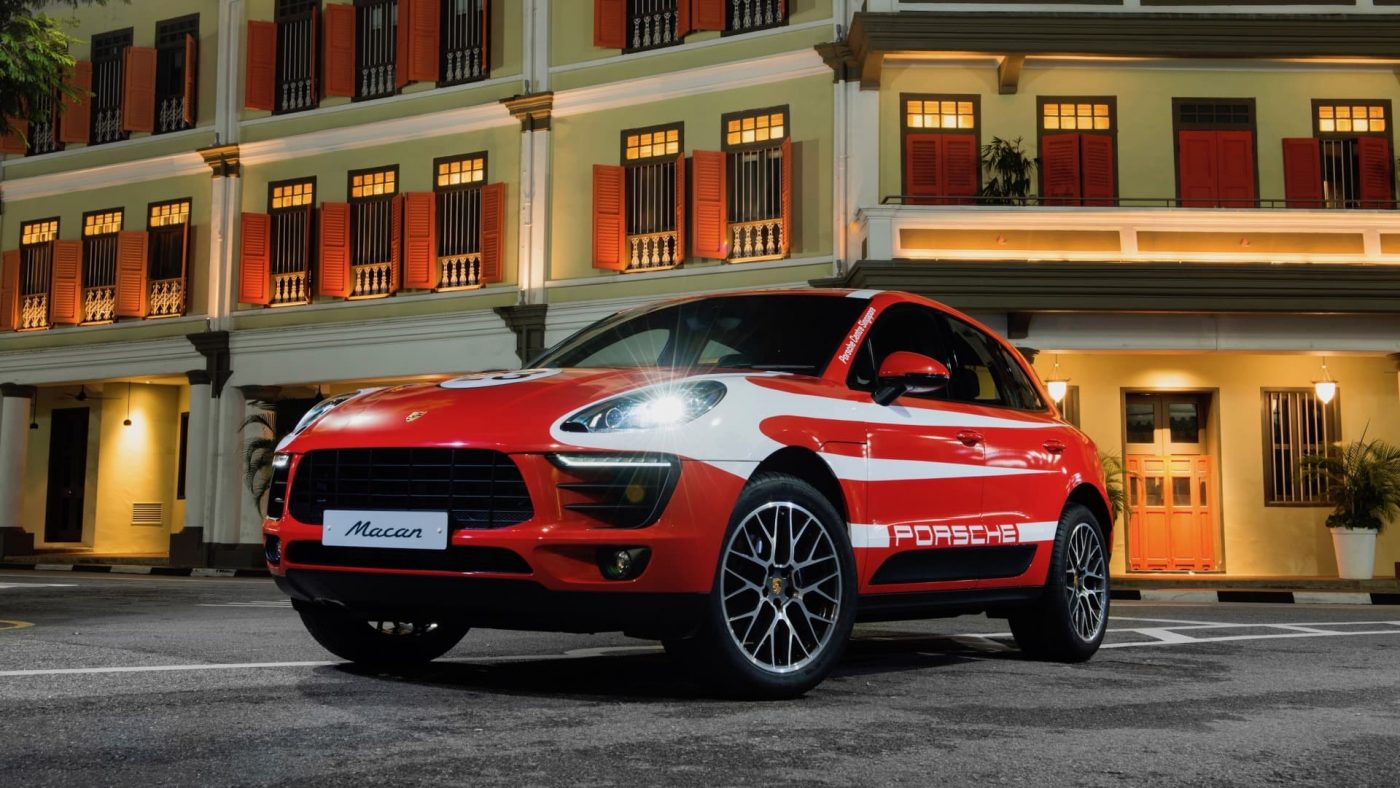 Porsche Macan s красный