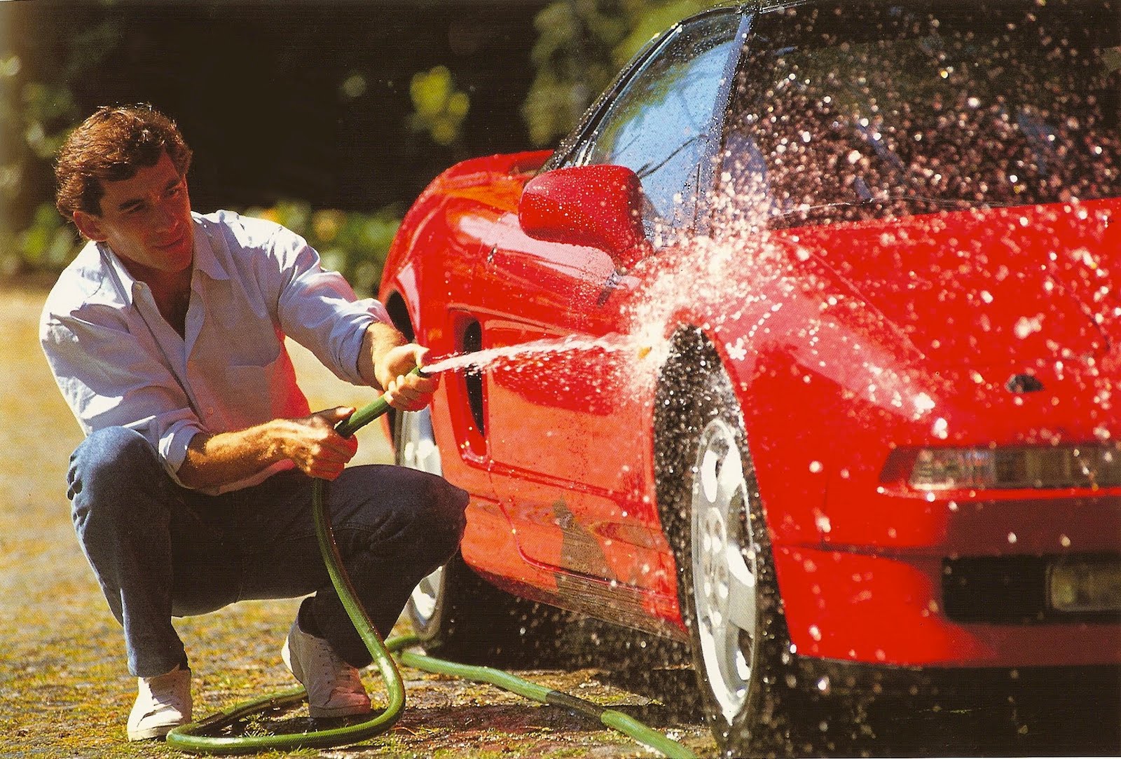 Ayrton Senna e Honda NSX