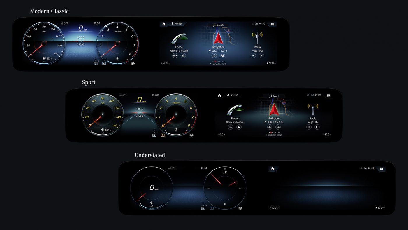 Mercedes-Benz Classe A. MBUX — Tecnologia inovadora baseada em inteligência artificial. Com controlo por voz "Hey, Mercedes"