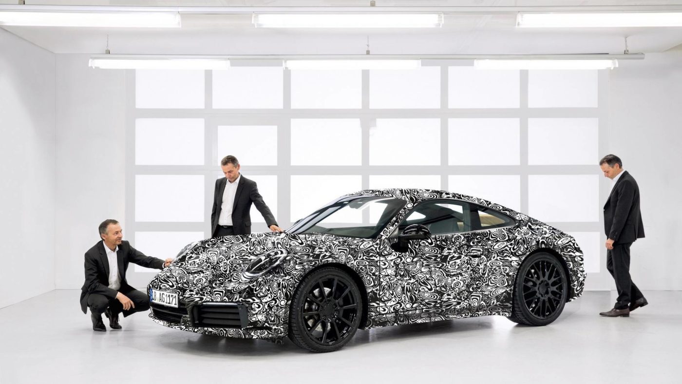 Porsche 992 camuflado oficial 2018