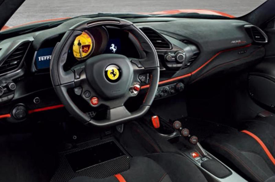 Ferrari 488 Pista — interior