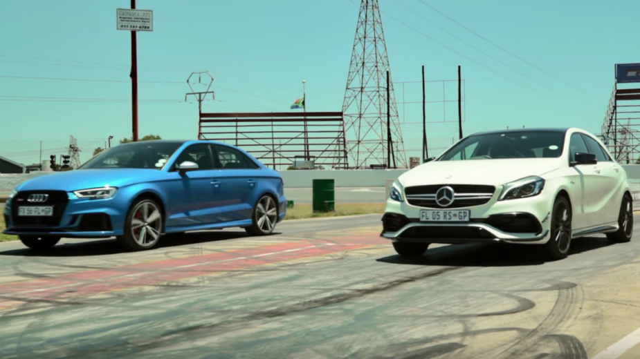 Drift Audi RS3 vs Mercedes-AMG A45