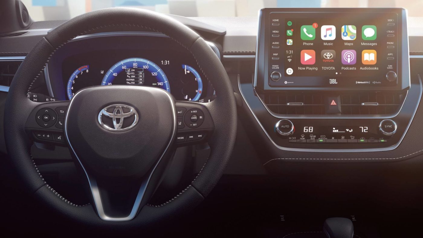 Toyota Auris, painel de instrumentos