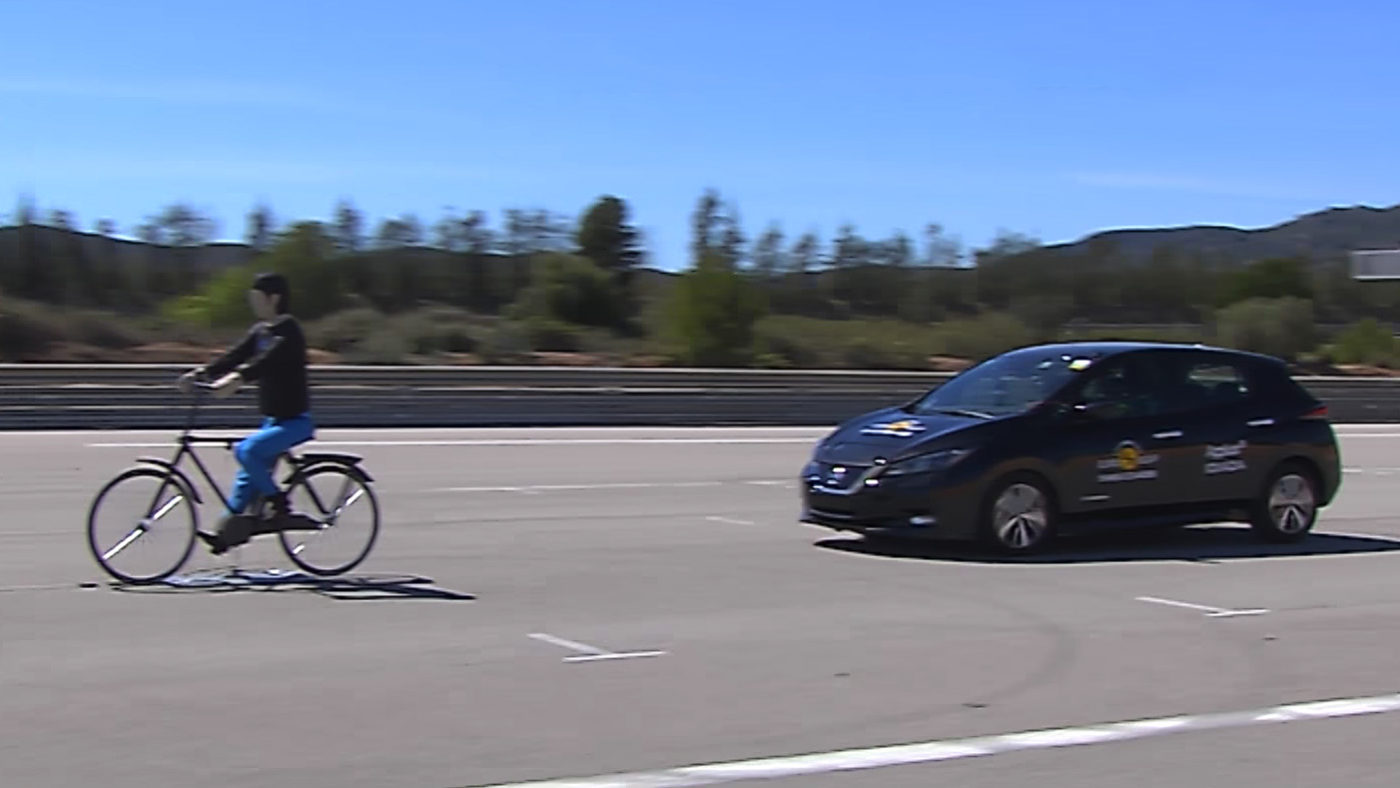 Nissan Leaf. Euro NCAP AEB teste