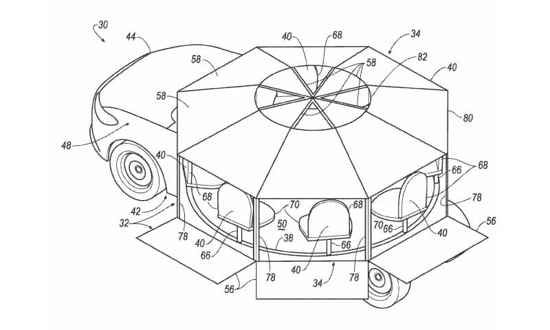 Ford — patente habitáculo circular