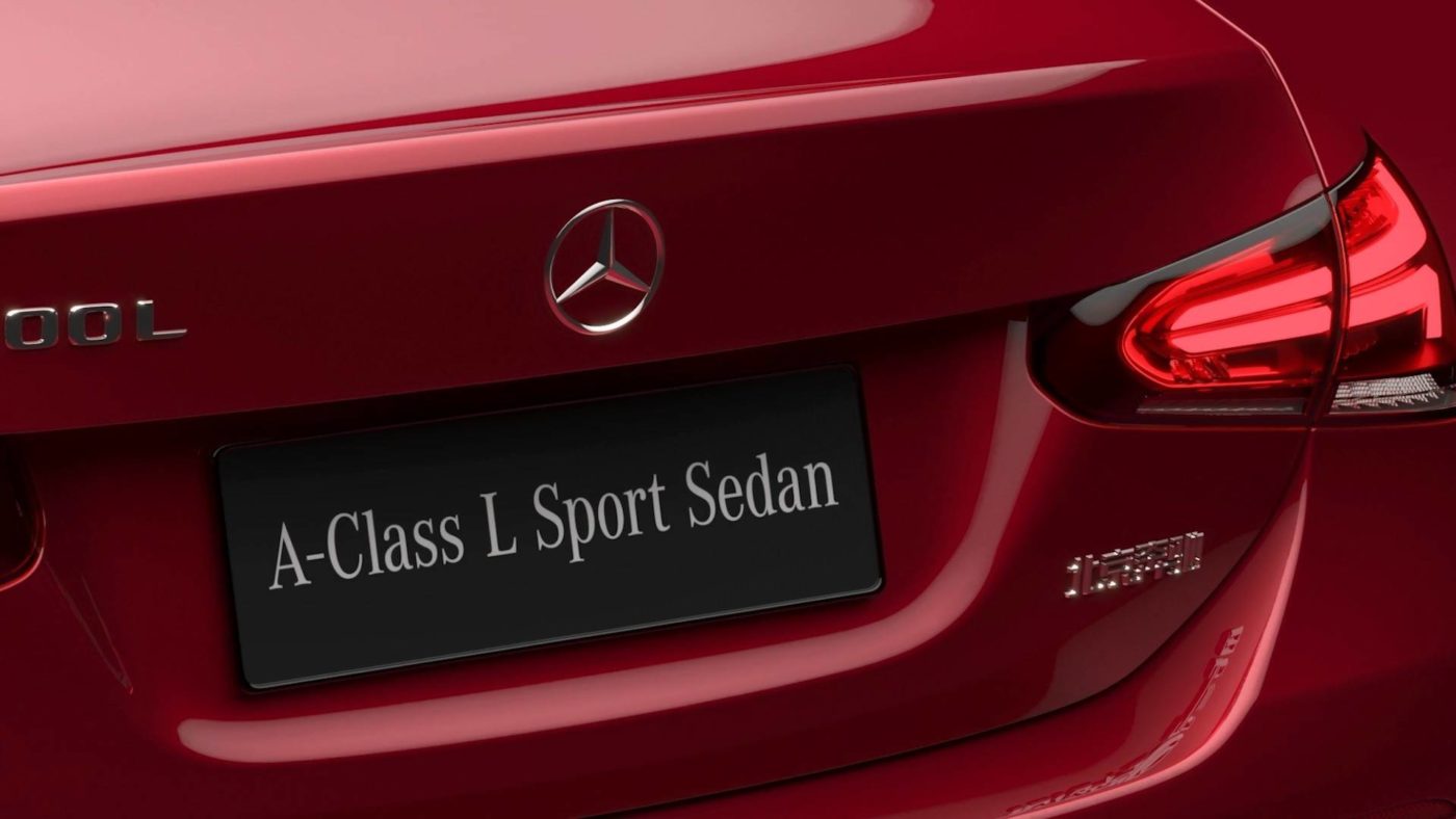 Mercedes Classe A Sedan China 2018