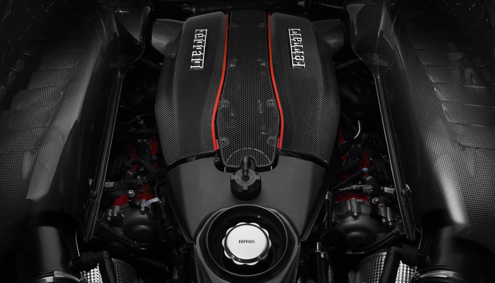 Ferrari 488 Pista motor