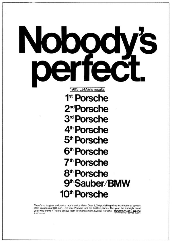 Publicidade Porsche