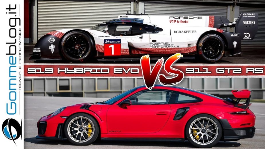 Porsche 919 Evo vs Porsche 911 GT2 RS