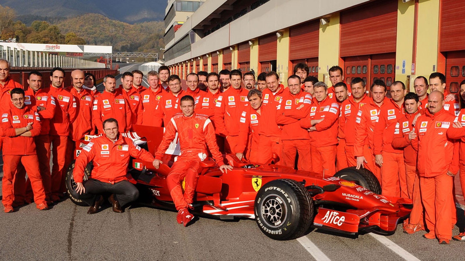 Foto de família, Valentino Rossi e Ferrari