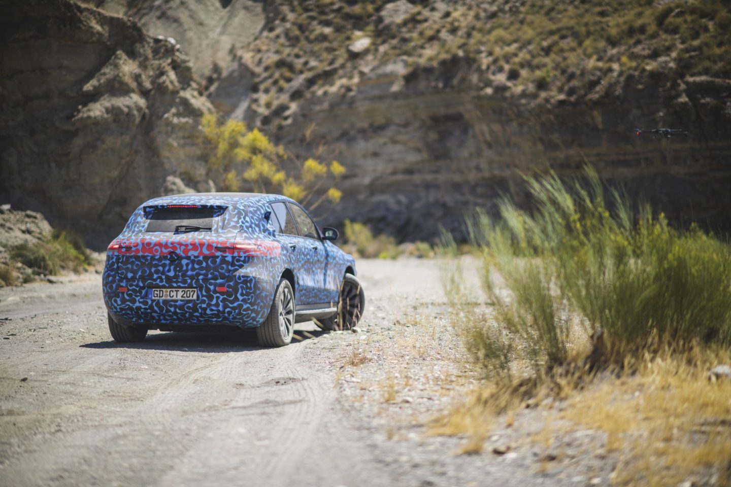 Mercedes EQC Protótipo Deserto Tabernas 2018