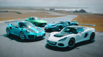 Ford GT, Mercedes-AMG GT R, Porsche 911 GT2 RS, Lotus Exige Cup