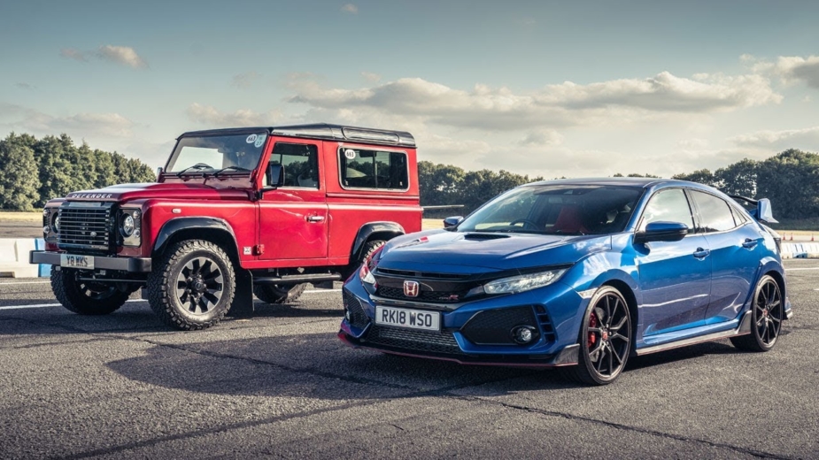 Land Rover Defender Works vs Honda Civic Type R