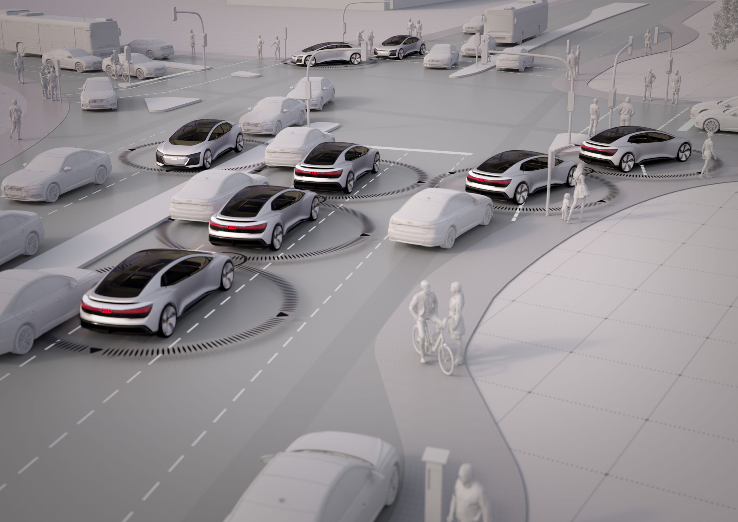 Audi Futuro sem engarrafamentos