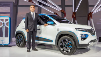 Carlos Ghosn com Renault K-ZE