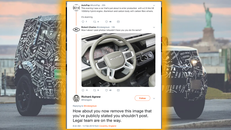 Guerra de tweets Land Rover