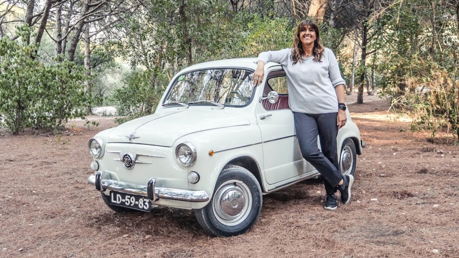 SEAT 600 com Teresa Lameiras