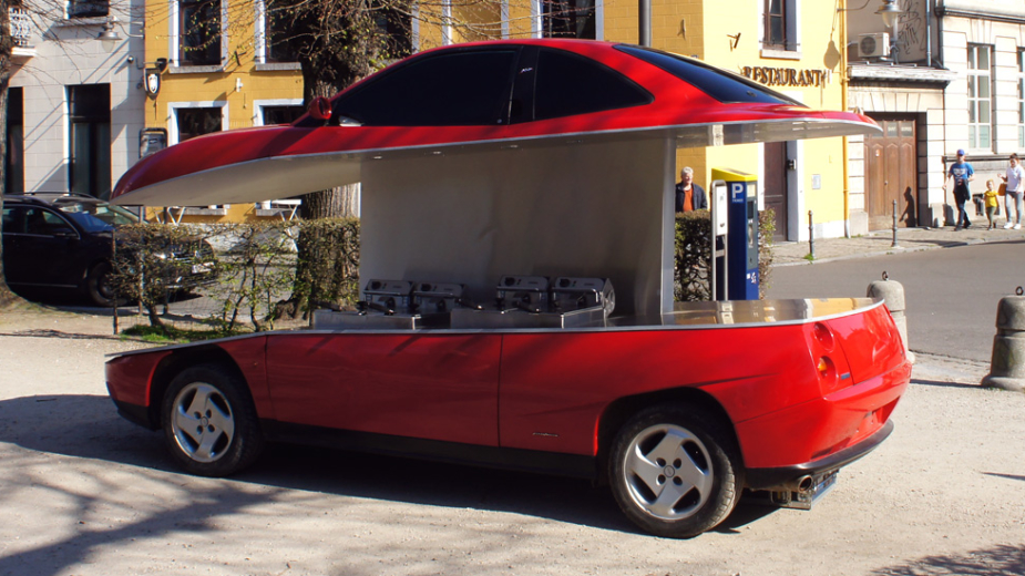 la voiture fiat coupé friterie, benedetto bufalino