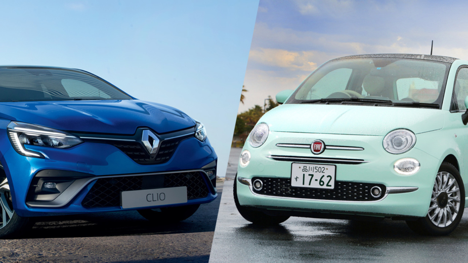 Renault Clio e Fiat 500