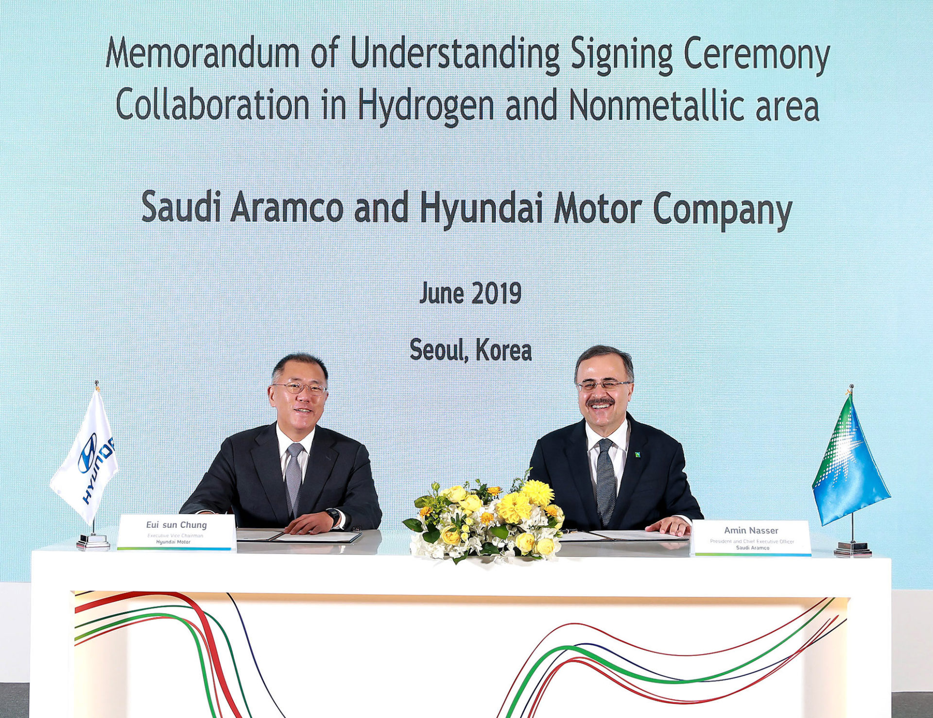 Hyundai e Saudi Aramco acordo